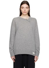 Burberry Gray Safety Pin Sweater