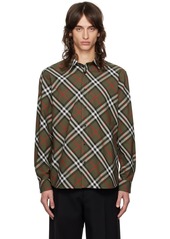 Burberry Green Check Shirt