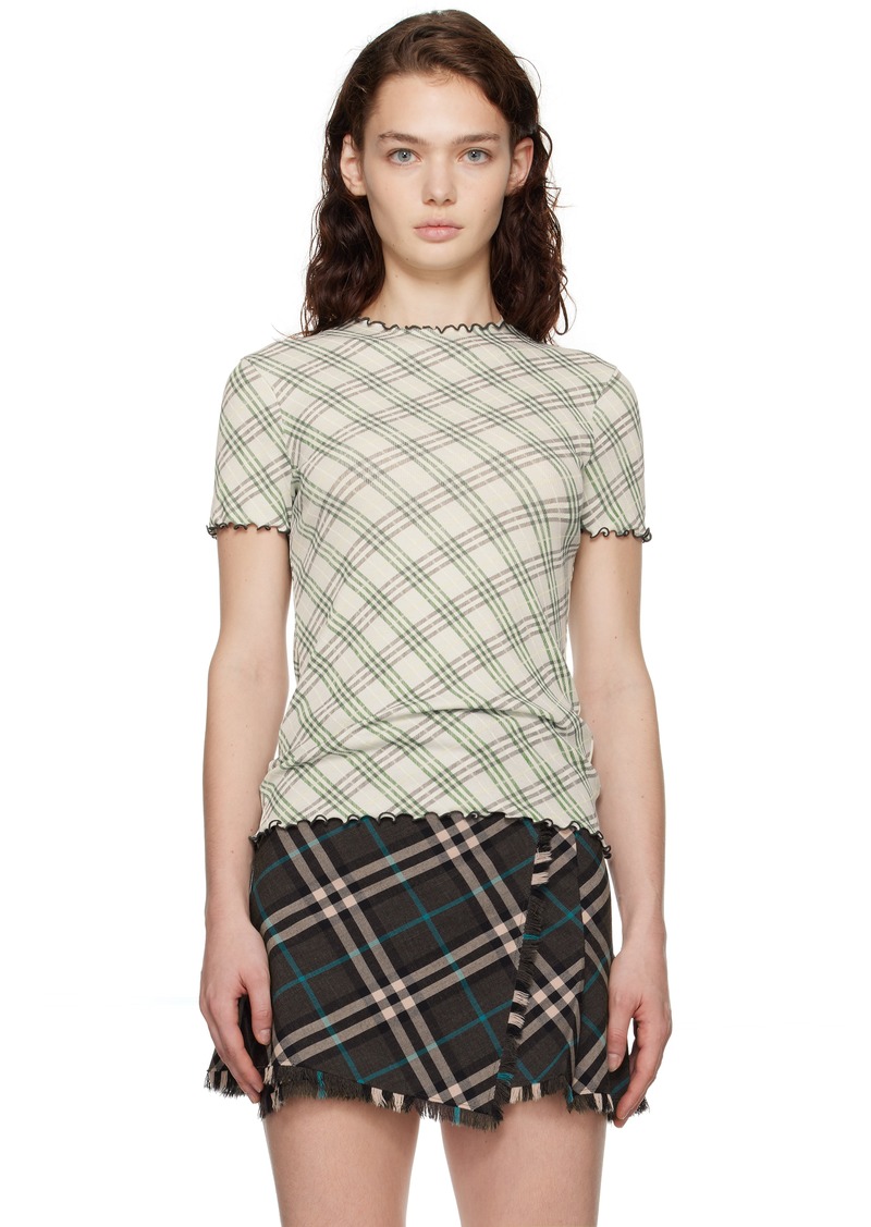 Burberry Green Check T-shirt