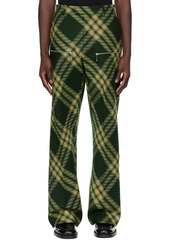 Burberry Green Check Trousers