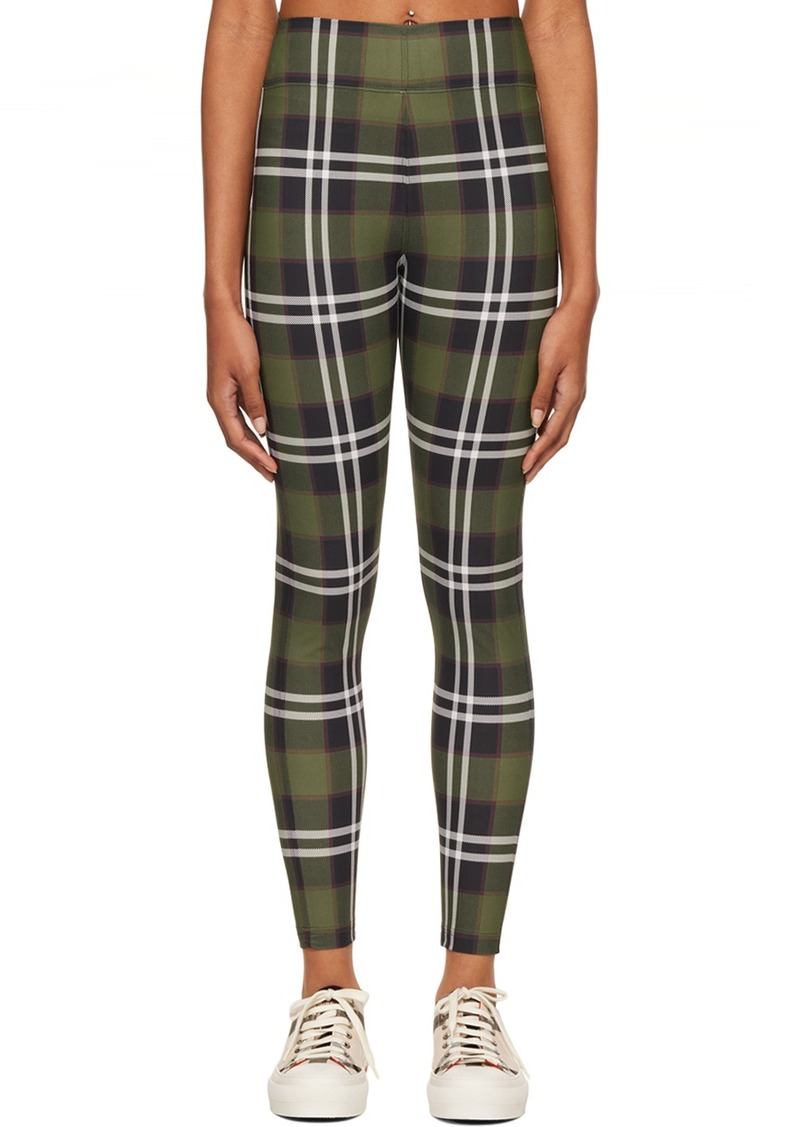 Burberry Green Vintage Check Leggings