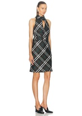 Burberry High Neck Mini Dress