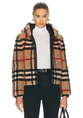 Burberry Hooded Fleece Jacket