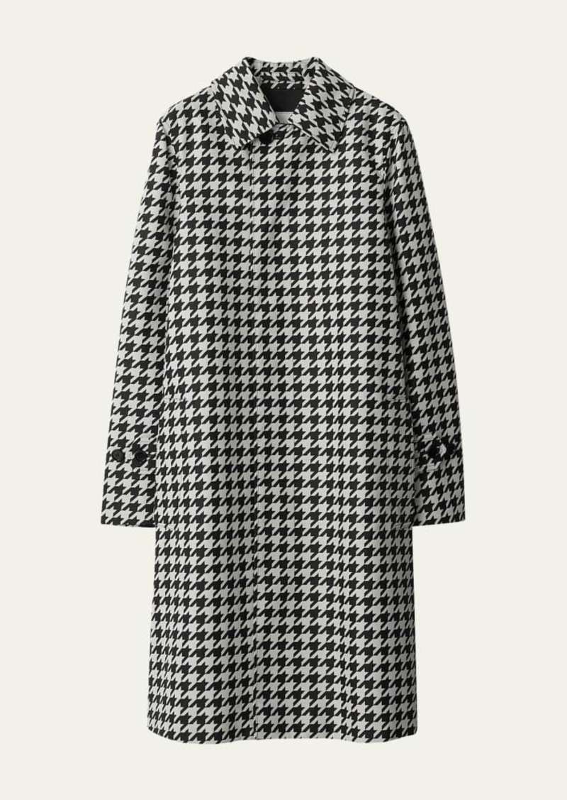 Burberry Houndstooth Trench Coat