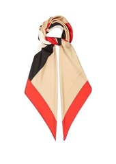 Burberry Icon stripe logo-jacquard silk-twill scarf