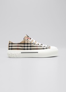 Burberry Jack Check Low-Top Sneakers