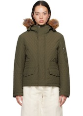 Burberry Khaki Quilted Jacket