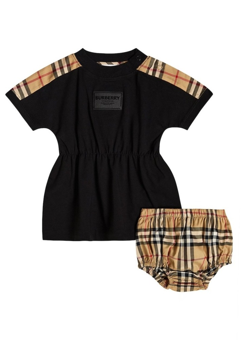 Burberry Kids Baby Burberry Check dress and bloomers set