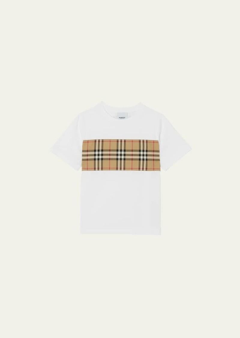 Burberry Kid's Cedar Vintage Check-Print T-Shirt  Size 3-14