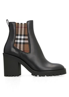 BURBERRY LEATHER ANKLE BOOTS
