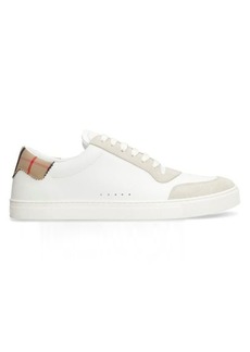 BURBERRY LEATHER LOW-TOP SNEAKERS