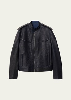 Burberry Leather Moto Jacket