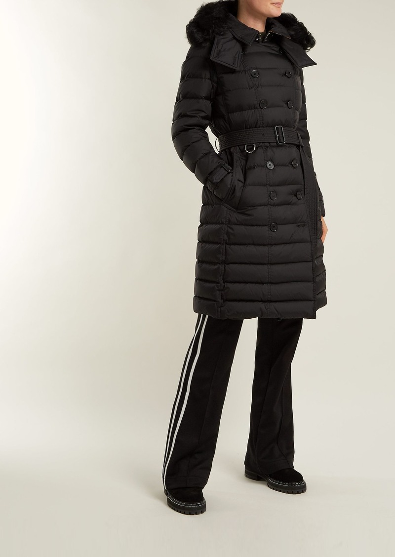 Burberry Burberry Dalmerton shearling-hood quilted coat | Outerwear