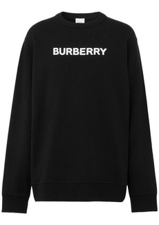 BURBERRY Logo cotton crewneck sweatshirt