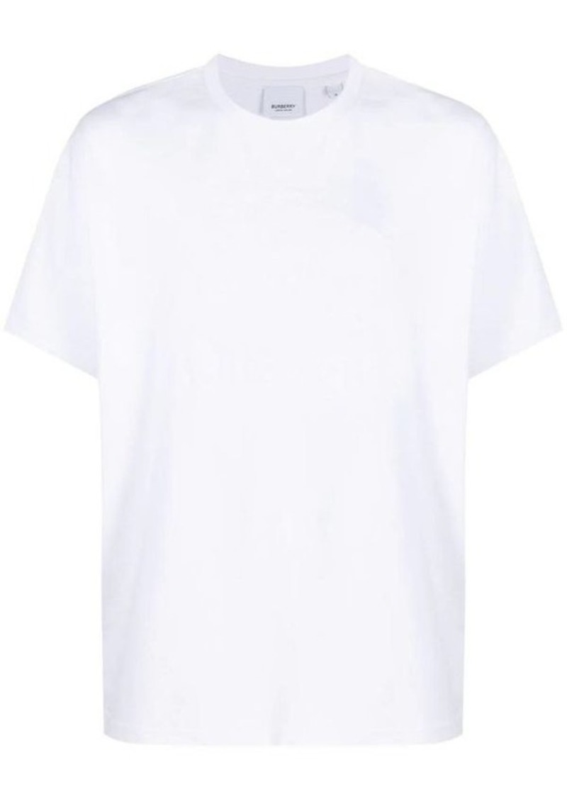 BURBERRY logo-embossed crew-neck T-shirt