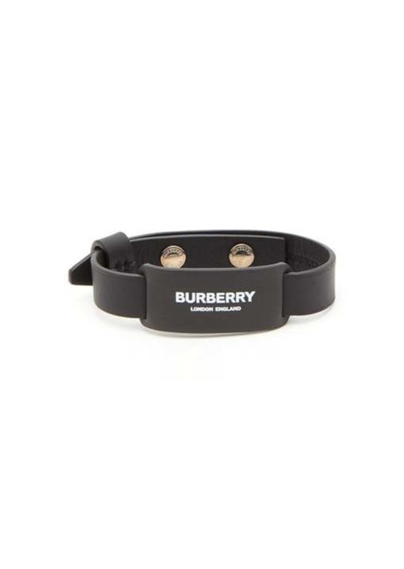 Burberry Logo-print leather bracelet