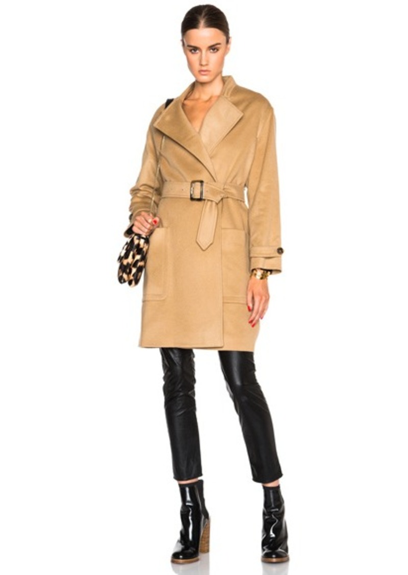 Burberry Burberry London Heronsby Oversized Wrap Coat with Patch Pocket |  Outerwear