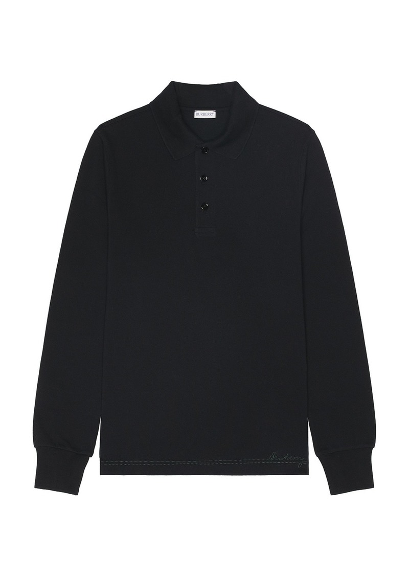 Burberry Long Sleeve Polo