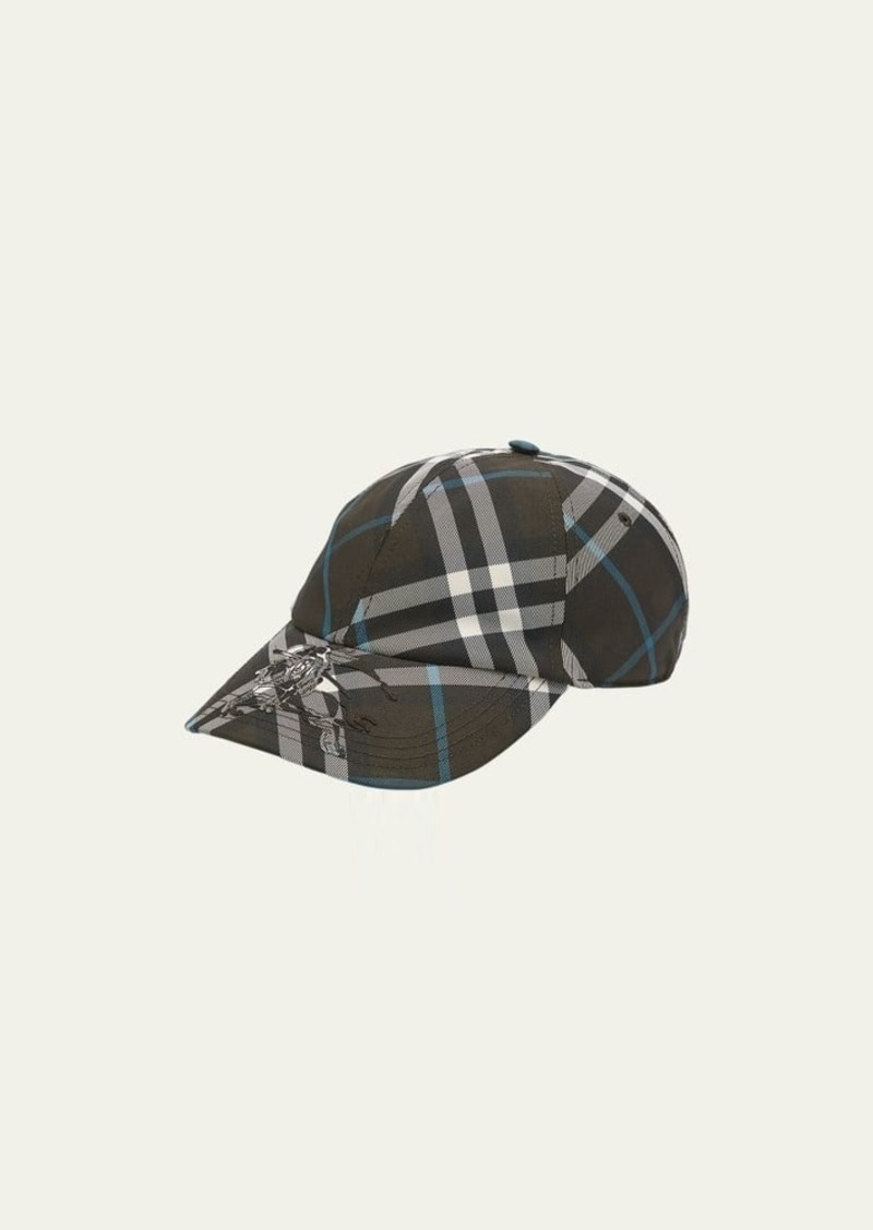 Burberry Men's EKD Check Baseball Cap