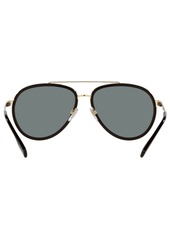 Burberry Men's Polarized Sunglasses, BE3125 Oliver - GOLD/POLAR DARK GREY