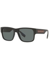 Burberry Men's Polarized Sunglasses, BE4358 Knight 57 - Black