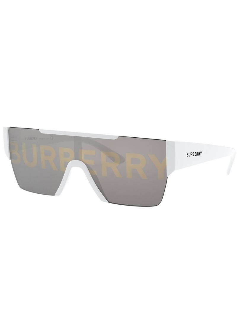 Burberry Men's Sunglasses, BE4291 Mirror - WHITE/GREY BURBERRY SILVER/GOLD