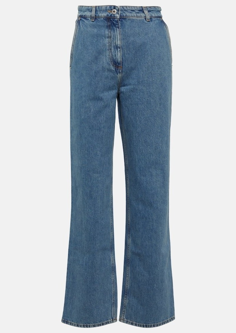 Burberry High-rise straight jeans