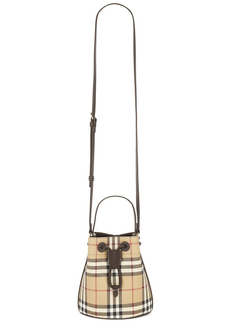 Burberry Mini Drawstring Bucket Bag