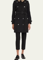 Burberry Montrose Belted Cotton Trench Coat