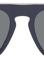 Burberry Navy Check Detail Sunglasses