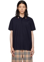 Burberry Navy Icon Stripe Polo