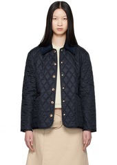 Burberry Navy Quilted Jacket