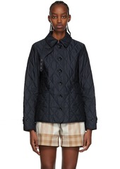 Burberry Navy Quilted Jacket