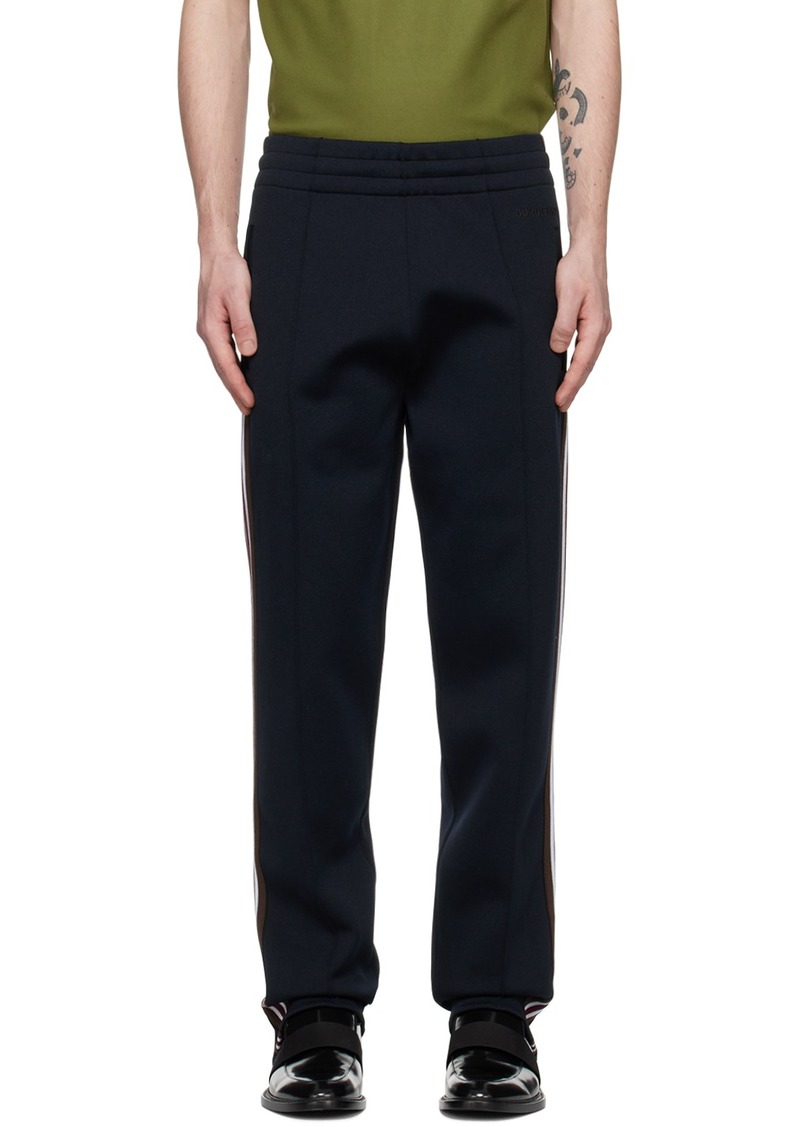 Burberry Navy Stripe Sweatpants