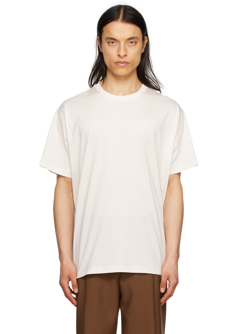 Burberry Off-White Crewneck T-Shirt