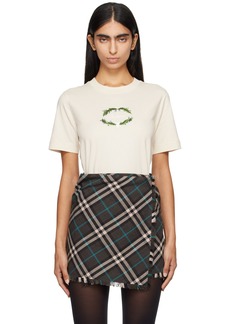 Burberry Off-White Thistle Logo T-Shirt