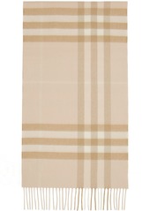 Burberry Pink Cashmere Giant Check Scarf