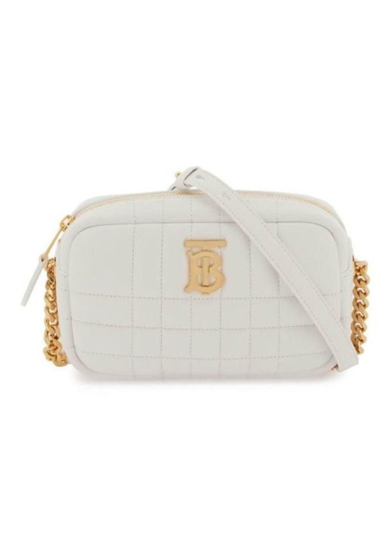 Burberry quilted leather mini 'lola' camera bag