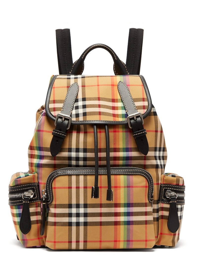 Burberry Burberry Rainbow Vintage-check medium backpack | Handbags