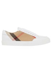 Burberry Salmond House-check leather trainers