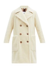 Burberry Selby double-breasted wool-blend fleece coat