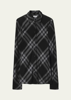 Burberry Signature Check Button-Front Shirt