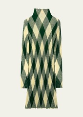 Burberry Signature Argyle Rouched Dress