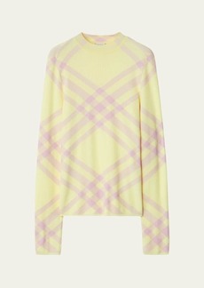 Burberry Signature Check Wool-Blend Sweater