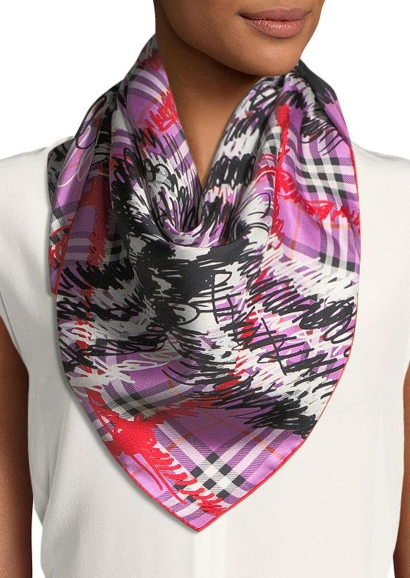 burberry scribble scarf