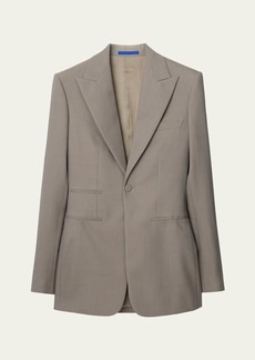 Burberry Single-Breasted Wool Blazer Jacket