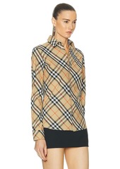 Burberry Slim Button Up Top