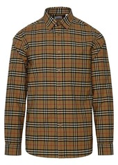 BURBERRY SLIM FIT SHIRT WITH OVERSIZE CHECK PATTERN