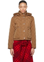 Burberry Tan Quilted Jacket