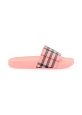 Burberry tartan rubber slides